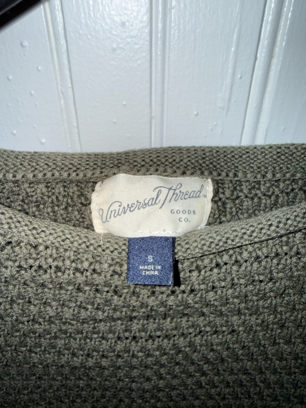 Universal Thread Olive Ribbed Crewneck Sweater - Picture 3 of 4